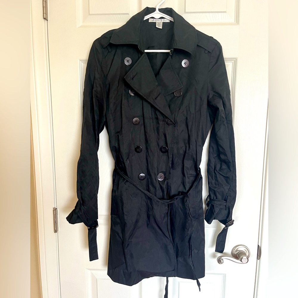 Kenneth Cole Double Breasted Trench Coat Women’s size Small